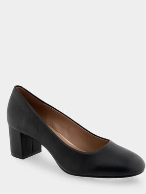 NEW aerosoles Comfortable Women's Mid Heel Pump in Black size: 12 M
